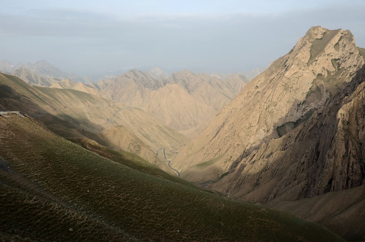 19-2 Looking At The Zig Zag Descent From The Akmeqit Pass3295m On Highway 219 After Leaving Karghilik Yecheng